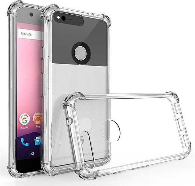 Stoßfeste Silikon-TPU Handyhülle mit Luftkissen-Schutz für Google Pixel Modelle, Transparent - Bild 1
