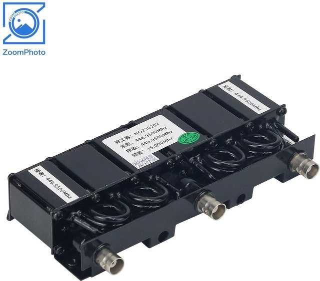 MOTOZERUI 20 W UHF-Duplexer für 400 MHz-470 MHz Repeater mit BNC-Schnittstelle, Schwarz - Bild 1