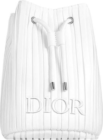 Dior Kosmetiktasche Weißer Twill Kordelzug Beutel, Unisex - Bild 1