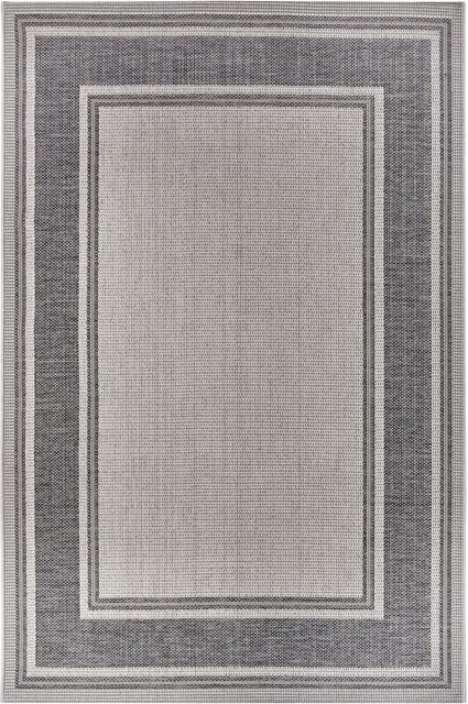 NYVI Teppich Clyde wetterfest und UV-beständig für Innen und Außen, Farbe: Beige Grau Cast, B: 76 cm, L: 150 cm - Bild 1