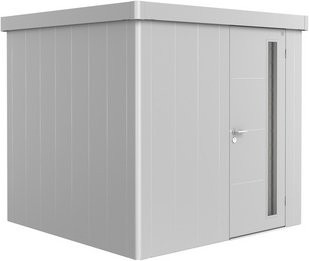 Biohort Gerätehaus Neo 2B mit Standardtür aus Metall in Silber Metallic, B/T/H: 236 x 236 x 222 cm - Bild 3