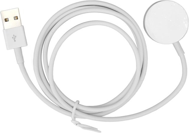 DIYelecs Magnetisches USB Uhrenladegerät mit 2,5W Schnellladung für iOS Watch Serie 8, Weiß - Bild 1