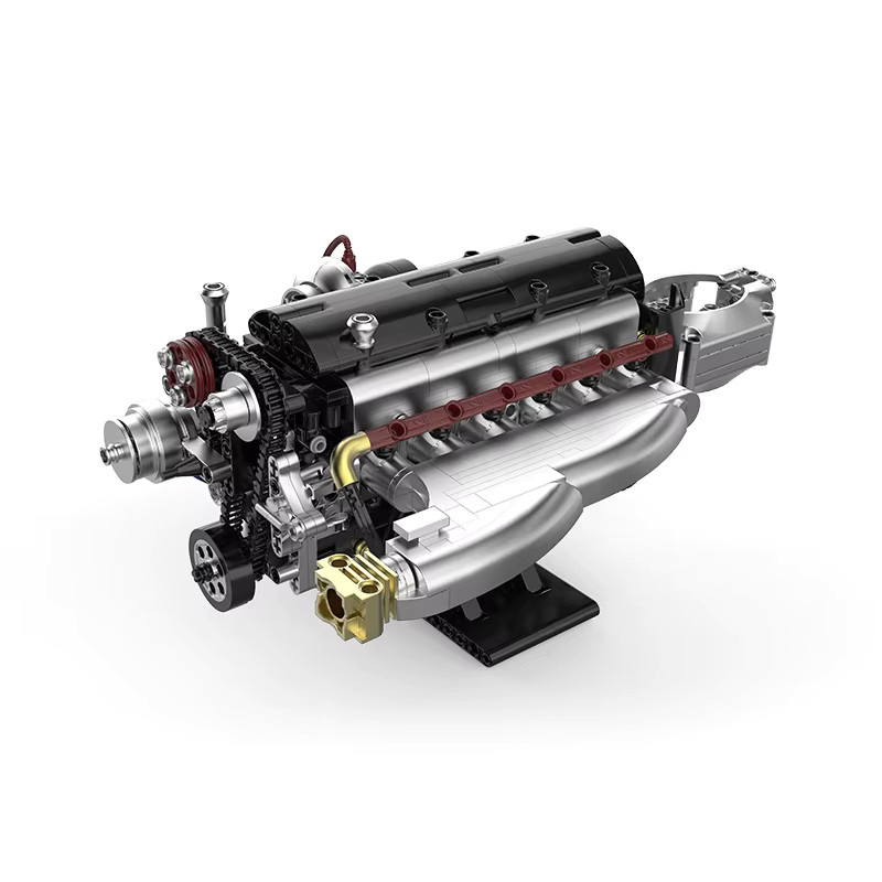 XQ JDM 2JZ Motorbausteine, DIY-Montagemodellbausatz, 1.022 Teile - Bild 7