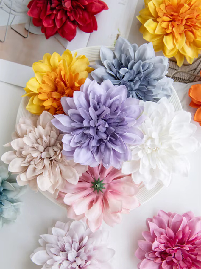XIAOYINMO Künstliche Rosenköpfe aus Textil in Multicolour für DIY Dekoration, Hochzeiten und Valentinstag - Bild 5