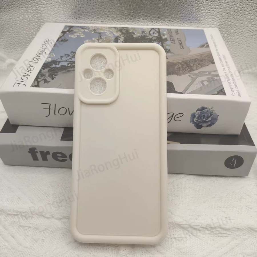 Luxus Candy Matte Soft Cover Handyhülle für OPPO Reno7 Z, Reno8 Z, Lite, F21 S Pro 5G in Schwarz mit Anti-Sturz-Schutz - Bild 2