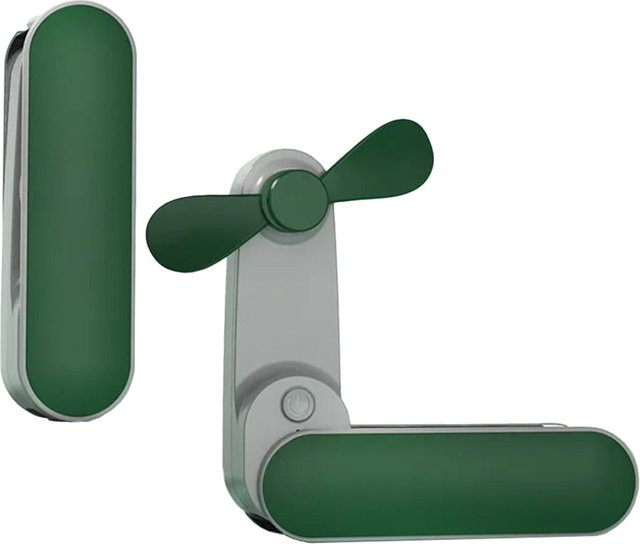 Tragbarer Mini-Ventilator Techsuit TF1, Grün, wiederaufladbar - Bild 1