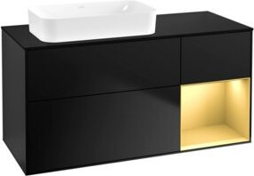 V&B Waschtischunterschrank Finion in Blau Lacquer, B/T: 120 x 60 cm - Bild 1