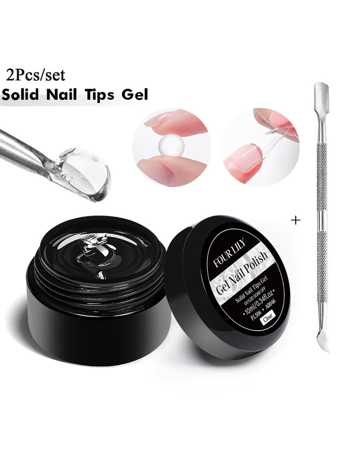 Four Lily Nagelgel Set, Clear, Glänzend, 2 x 10 ml - Bild 6