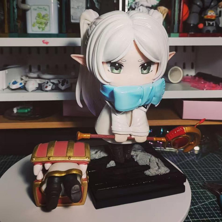 Yiran toy 1 Frieren: Beyond Journey's End Chibi-Figur Winter-Version Mimic Chest Anime Sammelfigur ab 14+y - Bild 4