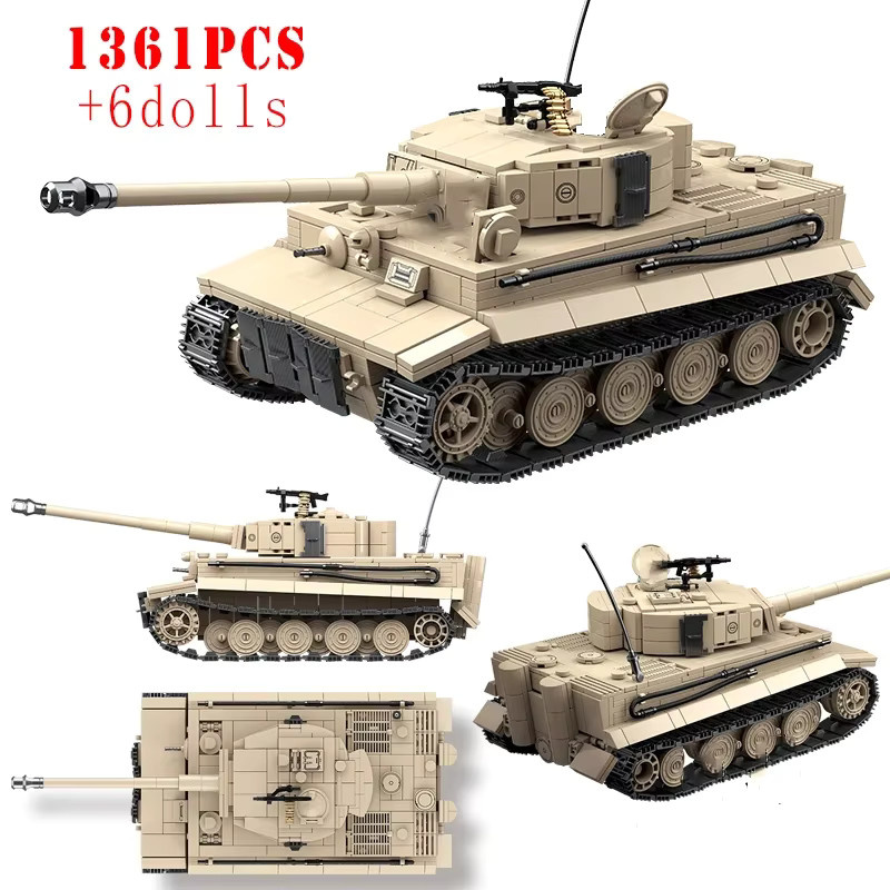 GSF Armee Tiger I Schwerer Panzer, Bausteine, Fahrzeuge - Bild 2