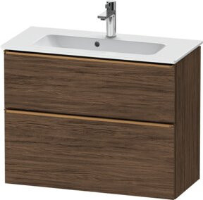 Duravit Waschtischunterschrank D-Neo Compact, wandhängend, Weiß/Braun, B/T/H: 81 x 37,2 x 62,5 cm - Bild 1