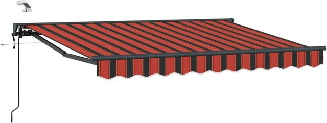 vidaXL Elektrische Markise mit Semi-Cassette aus Polyester, B: 350 cm, T: 200 cm - Bild 1