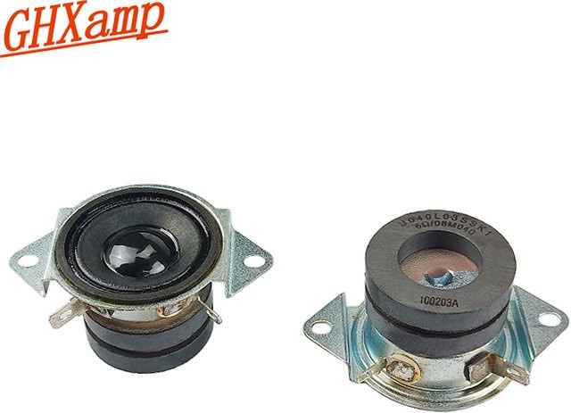 GHXAMP Hochtöner-Lautsprechereinheiten 42mm, abgewinkelte Eck-Hochtöner, 6 Ohm, 10W, Schwarz, 2 Stück - Bild 1