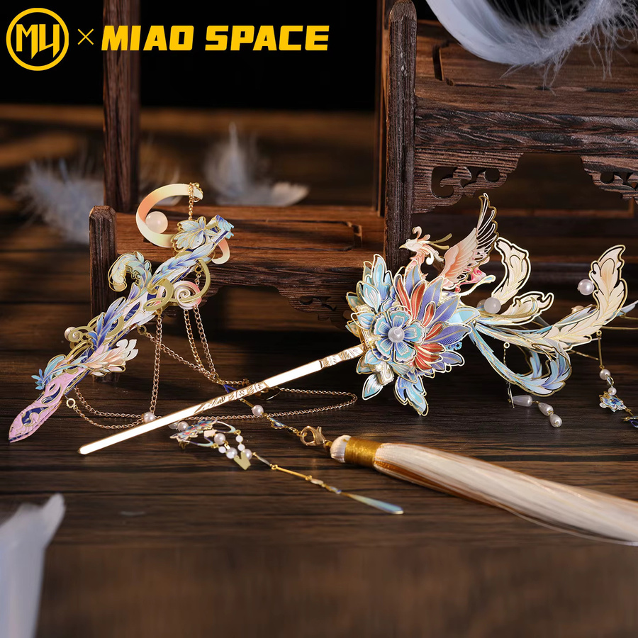 MU Qinghuang Schwert-Haarnadel, 3D Stereoskopisches Metall-Puzzle, Bunt / Mehrfarbig - Bild 2