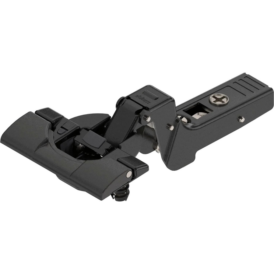 Blum Clip Top Blumotion Profiltürscharnier Gekröpft mit Feder, 95 Grad, 18mm, Onyx Schwarz Matt, Inserta - Bild 2