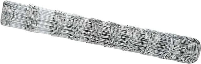 vidaXL Feldzaun aus verzinktem Stahl in Silber, B: 1 m, H: 25 cm - Bild 1