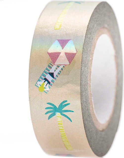Rico Design Washi Tape Paper Poetry Beach Breite: 1,5 cm, Länge: 10 m - Bild 1
