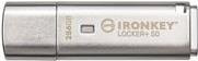 Kingston IronKey Locker+ 50 USB-Flash-Laufwerk mit 256 GB Speicherplatz, verschlüsselt, USB 3.2 Gen 1, Farbe Silber - Bild 1