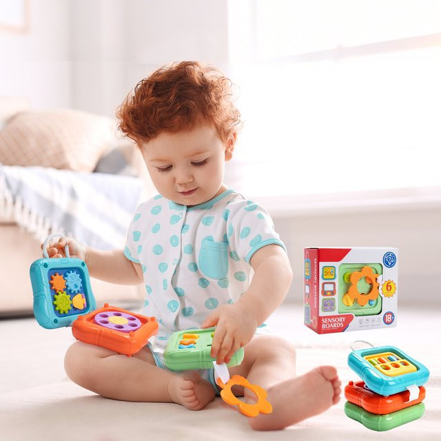 COOLPLAY Handtaschen-Activity-Cube, sensorisches Spielzeug, bunt / mehrfarbig - Bild 1