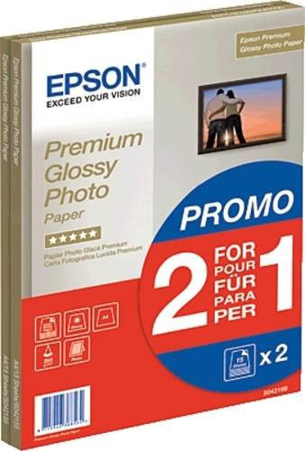 Epson Premium Glossy Fotopapier für Inkjet-Drucker, A4, 30 Blatt, 255 g/m², Weiß - Bild 1