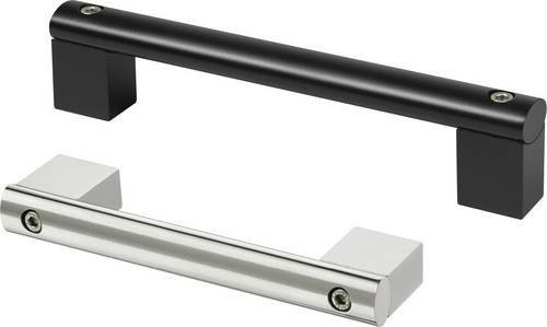 Rohde Gehäuse-Griff A7-17.R200.14 in Schwarz matt aus Aluminium, L x B x H: 23,0 x 2,6 x 4,7 cm - Bild 1