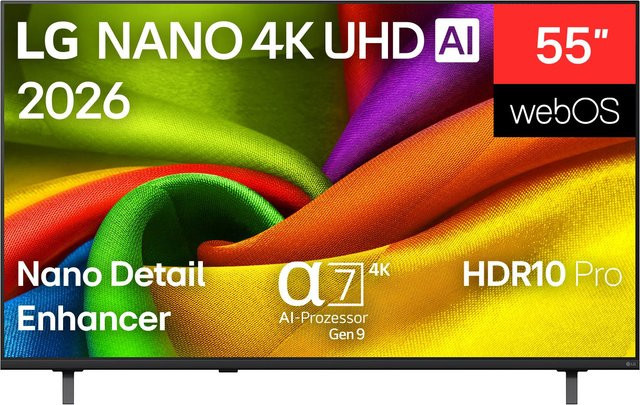 LG Nano UHD AI TV 55NU900B6LA Schwarz, 139 cm (55") - Bild 1