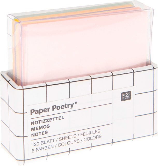 Rico Design Paper Poetry Mini-Notizzettel-Box in Pastel - Bild 1
