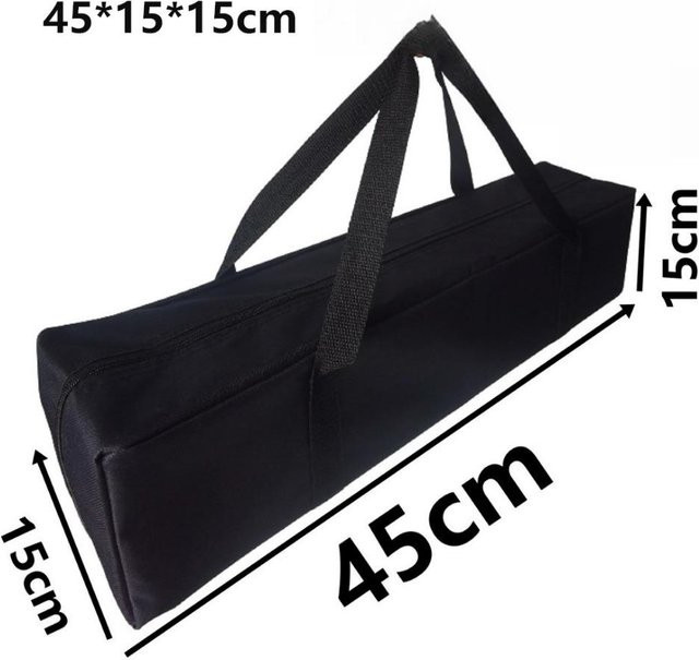 PYpengyuqiche Werkzeugtasche aus Oxford-Stoff in Schwarz, große Aufbewahrungstasche für Markisenstangen und Outdoor-Zubehör, B/T/H: 45 x 15 x 15 cm - Bild 1