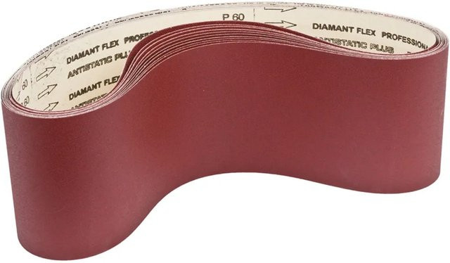 Holzmann Schleifbandset für Band-Tellerschleifmaschine BT1220, 10-teilig, rot - Bild 1