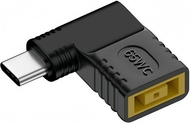 65 W GaN PD USB-C Schnellladegerät für Lenovo Laptop und MacBook Pro/Air, universelles Netzteil in Schwarz - Bild 1