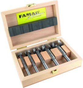 FAMAG Forstnerbohrer-Satz WS 5-teilig in Silber aus Stahl mit 90 mm Durchmesser - Bild 1