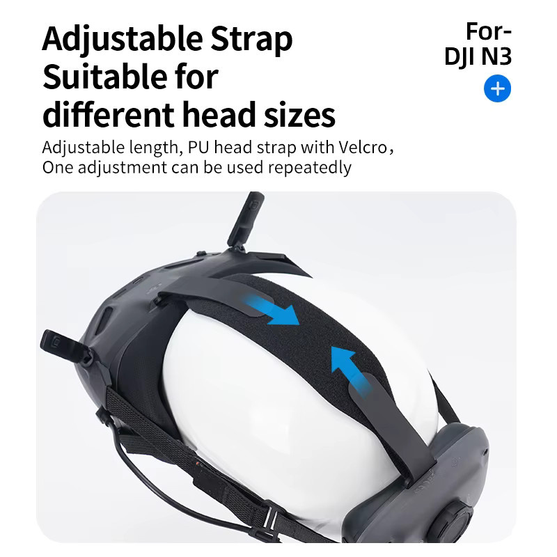 Hibloks Schutz-Stirnband für DJI Neo Goggles N3 und Avata 2 N3 in Schwarz - Bild 2