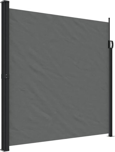 Furnicato Seitenmarkise ausziehbar Anthrazit B: 500 cm, H: 200 cm - Bild 1