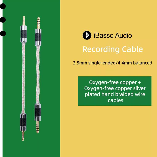 iBasso Audiokabel 3,5 mm auf 4,4 mm symmetrisches Single-Ended Signalkabel für iBasso PB6 - Bild 1