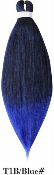 KaiTingu Easy Straight Braids Haarverlängerungen, Ombre Schwarzbraun Rosa, Damen - Bild 1