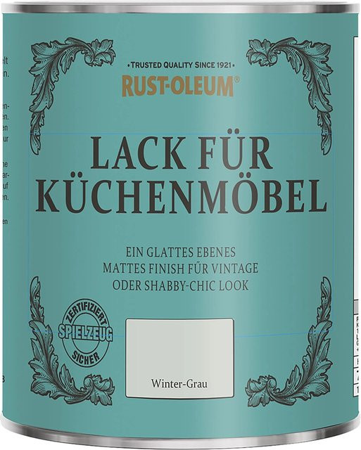Rust-Oleum Kreidefarbe für Küchenmöbel in Winter-Grau matt, 0,75 l - Bild 1
