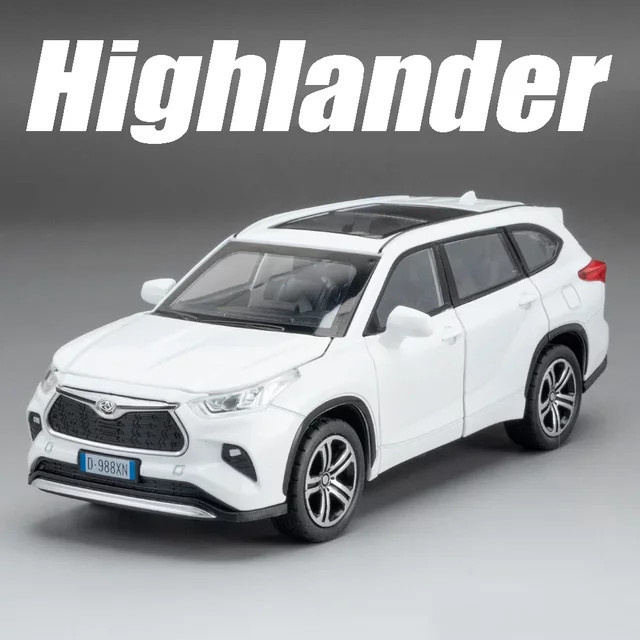 Highlander Corolla Spielzeugmodellauto, Maßstab 1:32, mit Licht und Sound - Bild 1