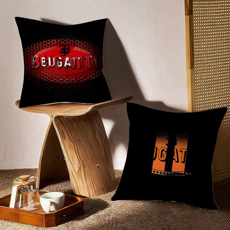 Bugatti Kissenbezug aus Plüsch in Schwarz mit allergikerfreundlichem Anti-Milben-Schutz, quadratisch, Breite: 30 cm, Höhe: 30 cm - Bild 2