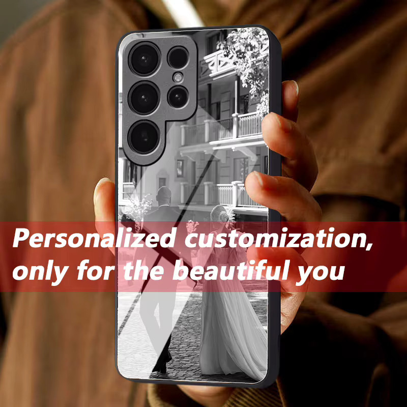 Personalisierte Fotospiegel-Handyhülle für Samsung Galaxy S26 S25 Ultra FE Plus EDGE in Schwarz und Multicolour - Bild 3
