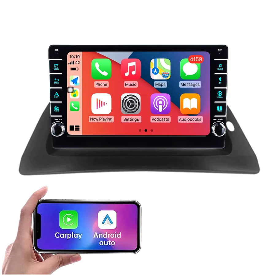 Navinio Android Autoradio mit Carplay, GPS-Navigation und Rückfahrkamera in Schwarz für Mercedes Benz Citan Tourer W415 Mixto 109 Micro Camper und Renault Kangoo - Bild 2
