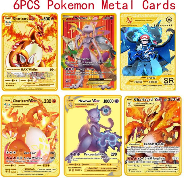 Bandai Pokémon Metallkarten, Englisch, Bunt / Mehrfarbig - Bild 1