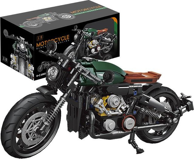 Klassik City Racer Super Motorrad, Bauklötze Sets, 1:8, 600+ Teile, ab 6 Jahren - Bild 1