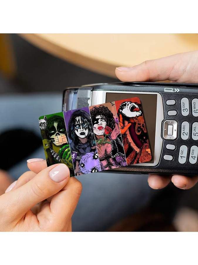 KISS Rock Band Skin Aufkleber für Bankkarten in Matt Gold, Silber, Schwarz und Multicolour - Bild 4