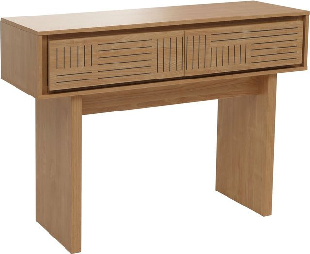 MCW Konsolentisch O31 mit Schublade aus Melamin in Ulme Natur, B/T/H: 86 x 41 x 110 cm - Bild 2