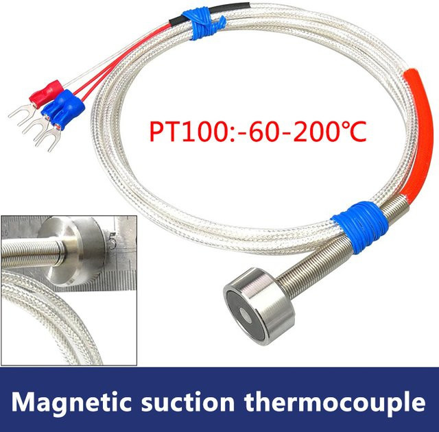 ZUIDID Magnetischer RTD PT100 Temperatursensor in Silber, hochtemperatur- und ölbeständig sowie korrosionsbeständig - Bild 1