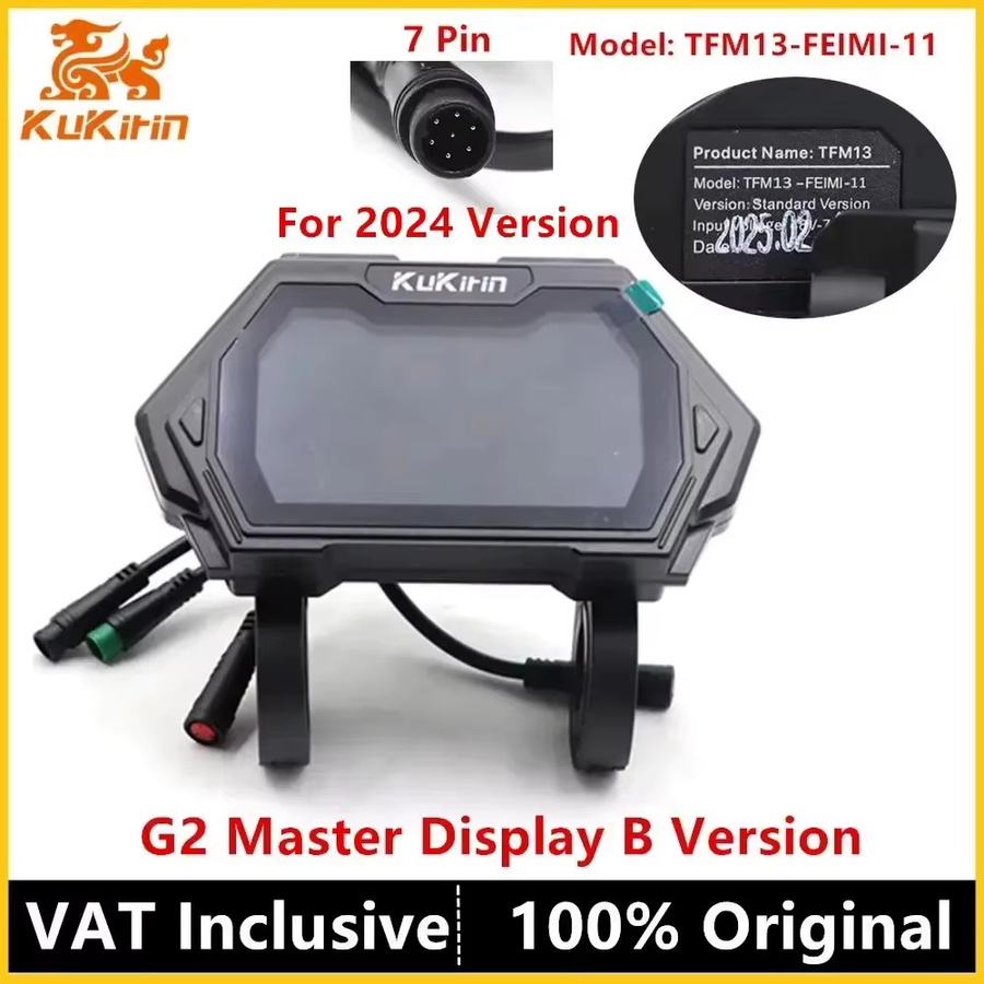 Original LCD-Display für Kukirin G2 Master Elektroroller Armaturenbrett Digitaler Tachometer in Schwarz - Bild 5