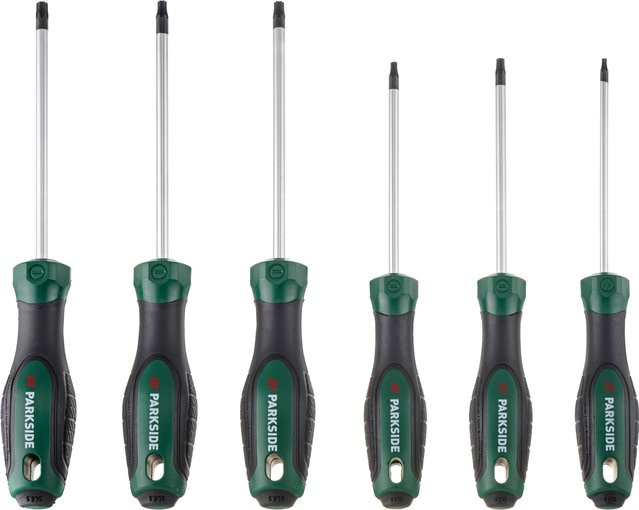 Parkside Schraubendreher-Set 6-teilig mit Steckschlüssel-Schraubendrehern TX in Multicolor - Bild 1