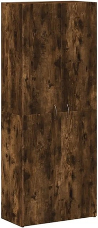 vidaXL Aktenschrank aus Holzwerkstoff in Räuchereiche, Farbe Braun, B/T/H: 60 x 32 x 153 cm