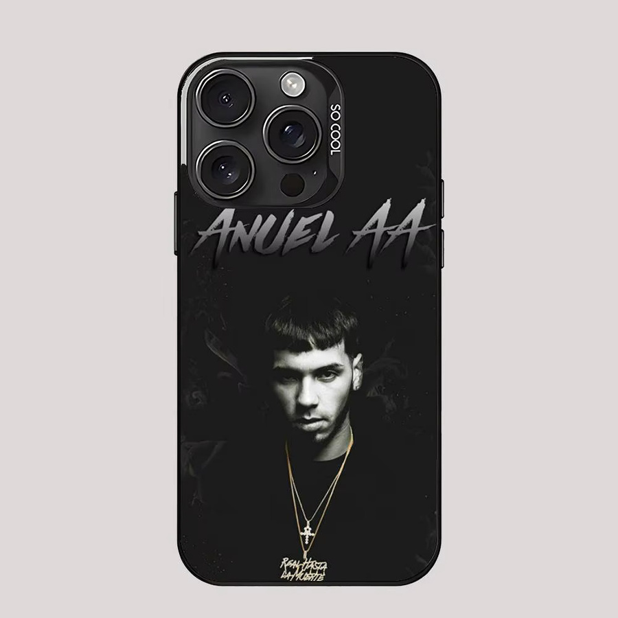Stoßfeste Handyhülle im Anuel AA Design für Apple iPhone Modelle in Schwarz - Bild 7