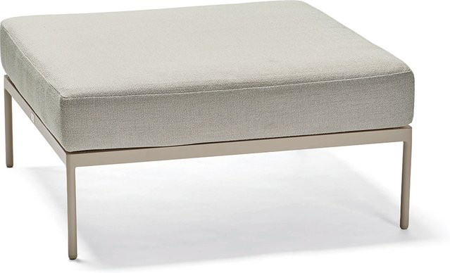 Stern Hocker Coco Lounge aus Aluminium in Greige mit Kissen aus 100% Polyacryl in Macchiato - Bild 1